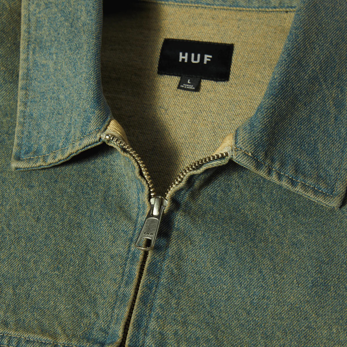 HUF Dresden Denim Work Jacket Indigo Earth HUF Dresden Denim Work Jacket Indigo Earth