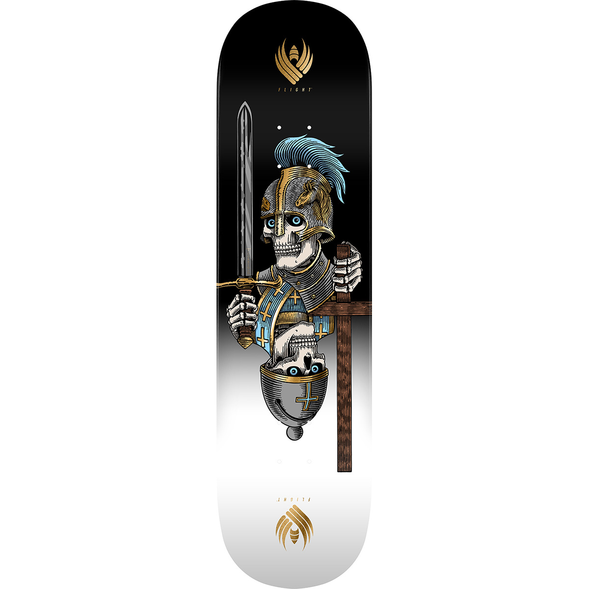 Powell Peralta Flight Dan Corrigan Chess Skulls Skateboard Deck 8.42