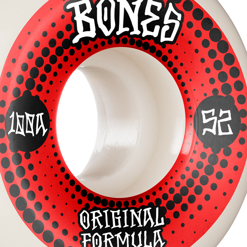 Bones 100's Originals V5 Sidecut Wheels 100a White 52mm
