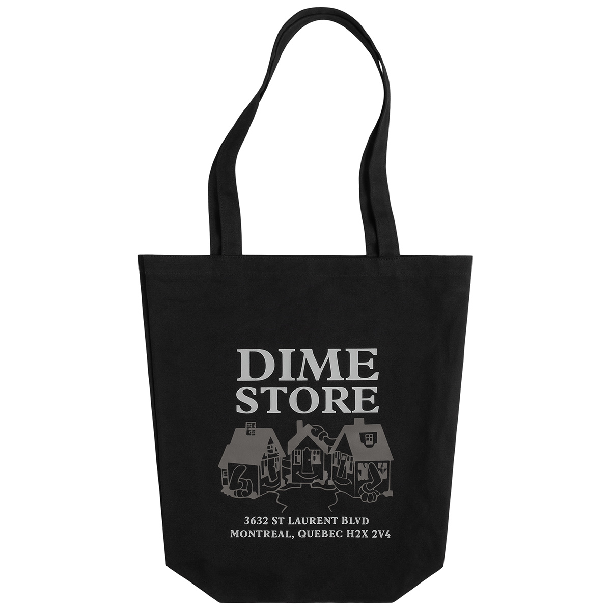 Dime Skateshop Tote Bag Black