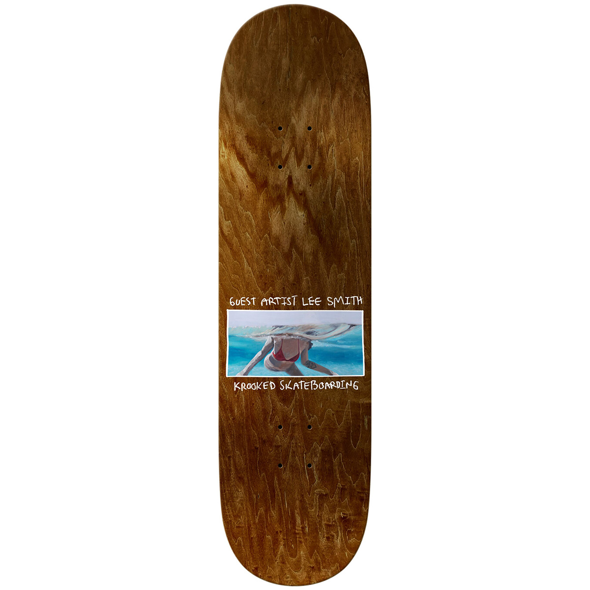 Krooked Lee Smith Guest Artist Wheel Wells Deck 8.5 Krooked Lee Smith Guest Artist Wheel Wells Deck 8.5