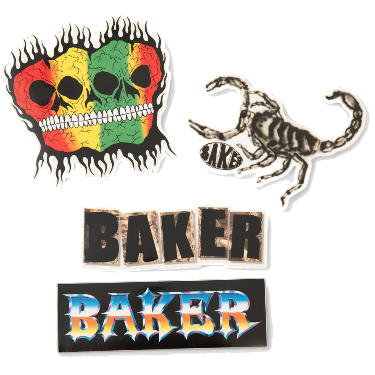 Baker Skulls N Stuff Sticker Assorted