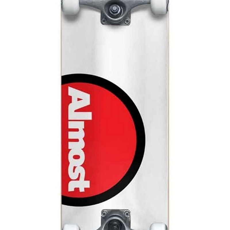 Almost Off Side FP Complete Skateboard White 7.625 Almost Off Side FP Complete Skateboard White 7.625