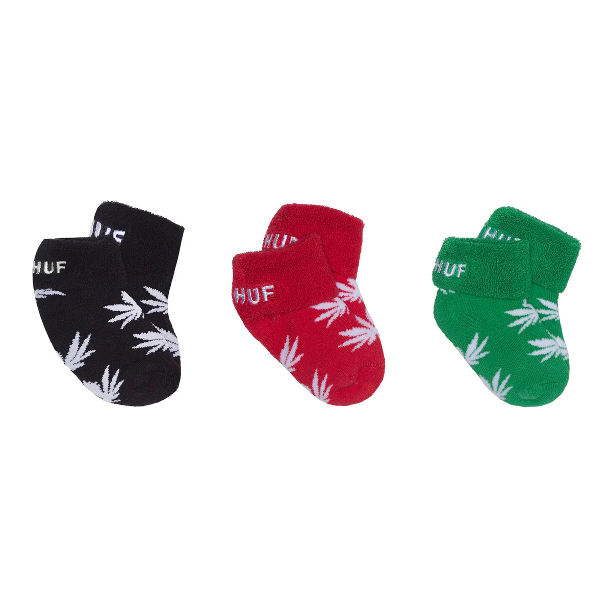 HUF Plantlife Baby Seed Socks Black