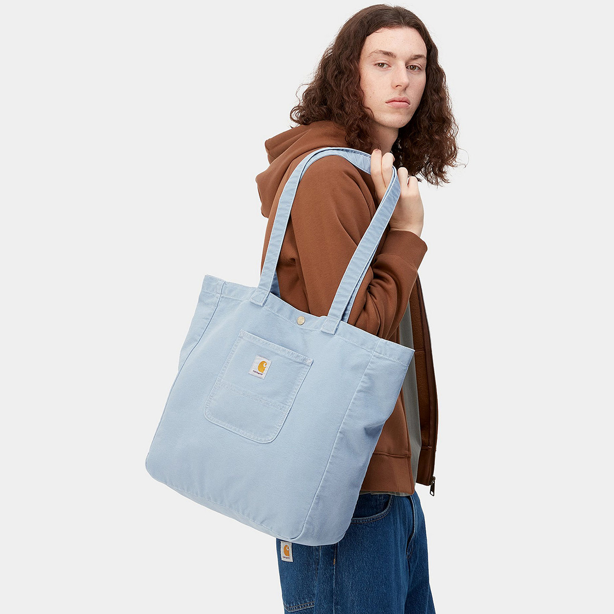 Carhartt WIP Bayfield Tote Bag Mirror Stone Washed Carhartt WIP Bayfield Tote Bag Mirror Stone Washed