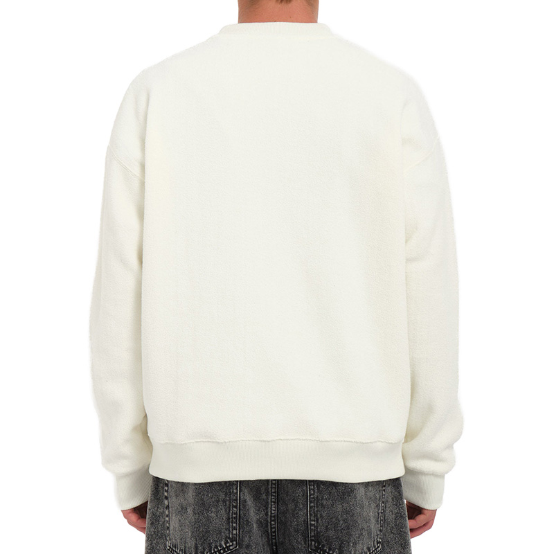 Volcom Too Kool Lse Crewneck Sweater Dirty White