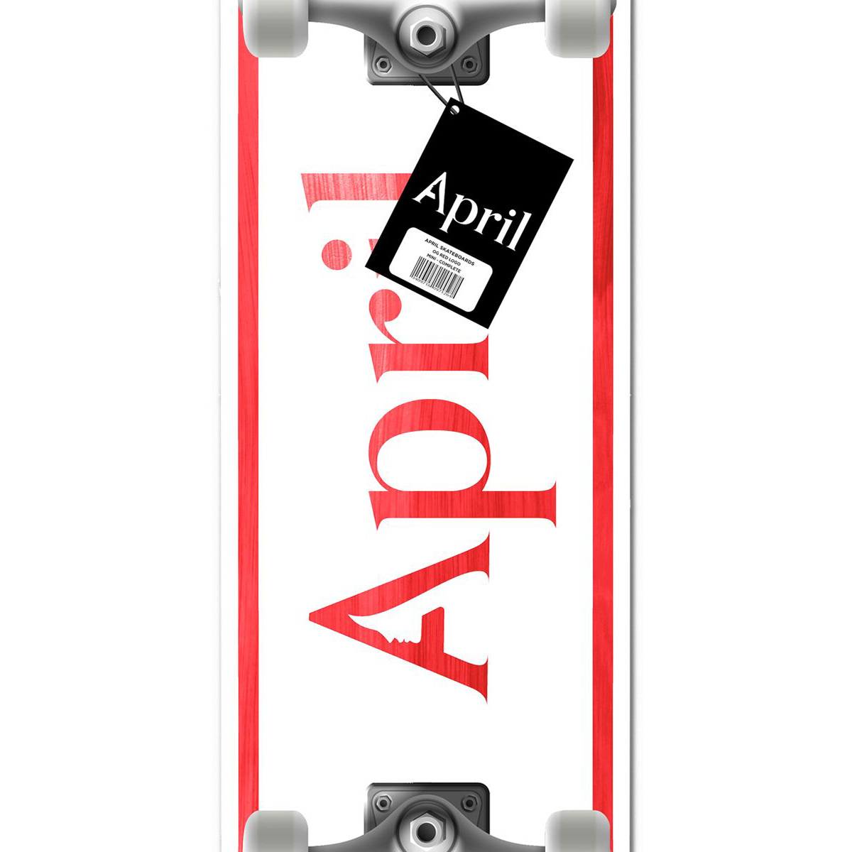 April OG Logo Complete Skateboard Red 8.25
