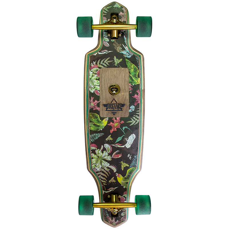 Dusters Predator Complete Drop Through Longboard Green 34.0