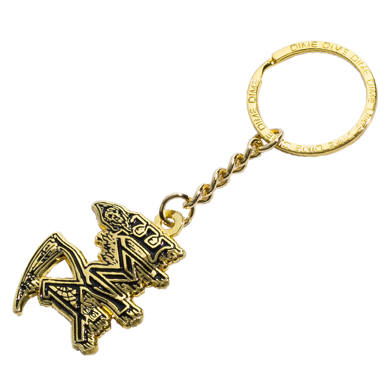 Dime Human Keychain Gold