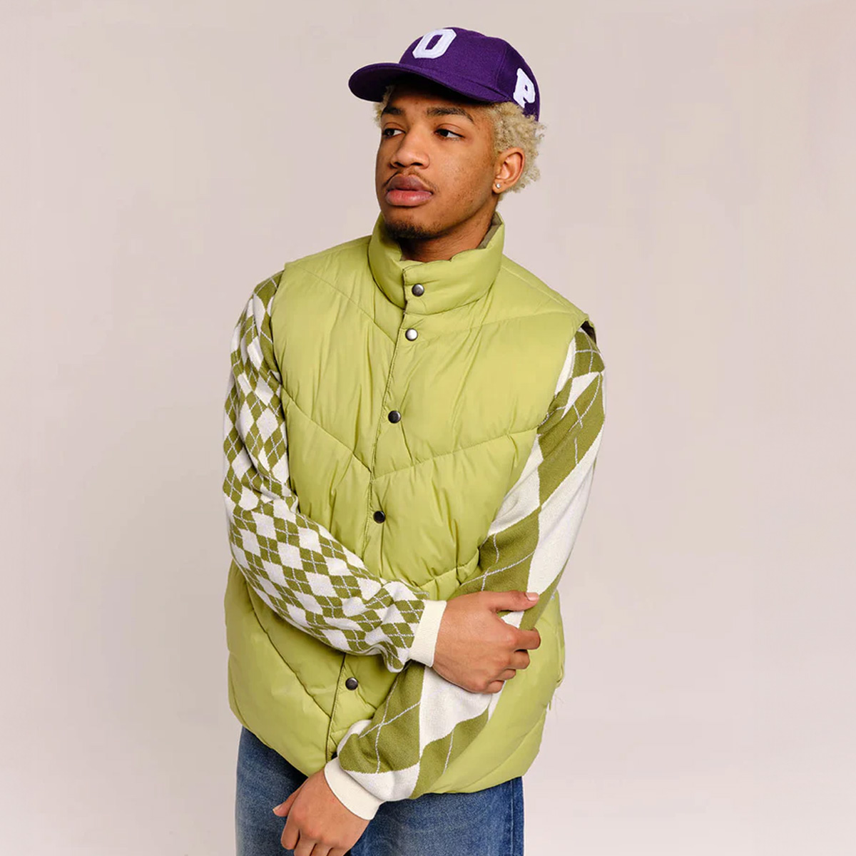POP Quilted Reversible Vest Four Leaf Clover POP Quilted Reversible Vest Four Leaf Clover