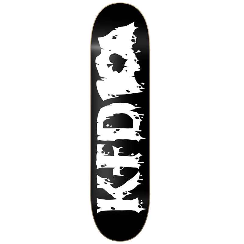 KFD Thrashed Flagship Logo Deck Black 8.75