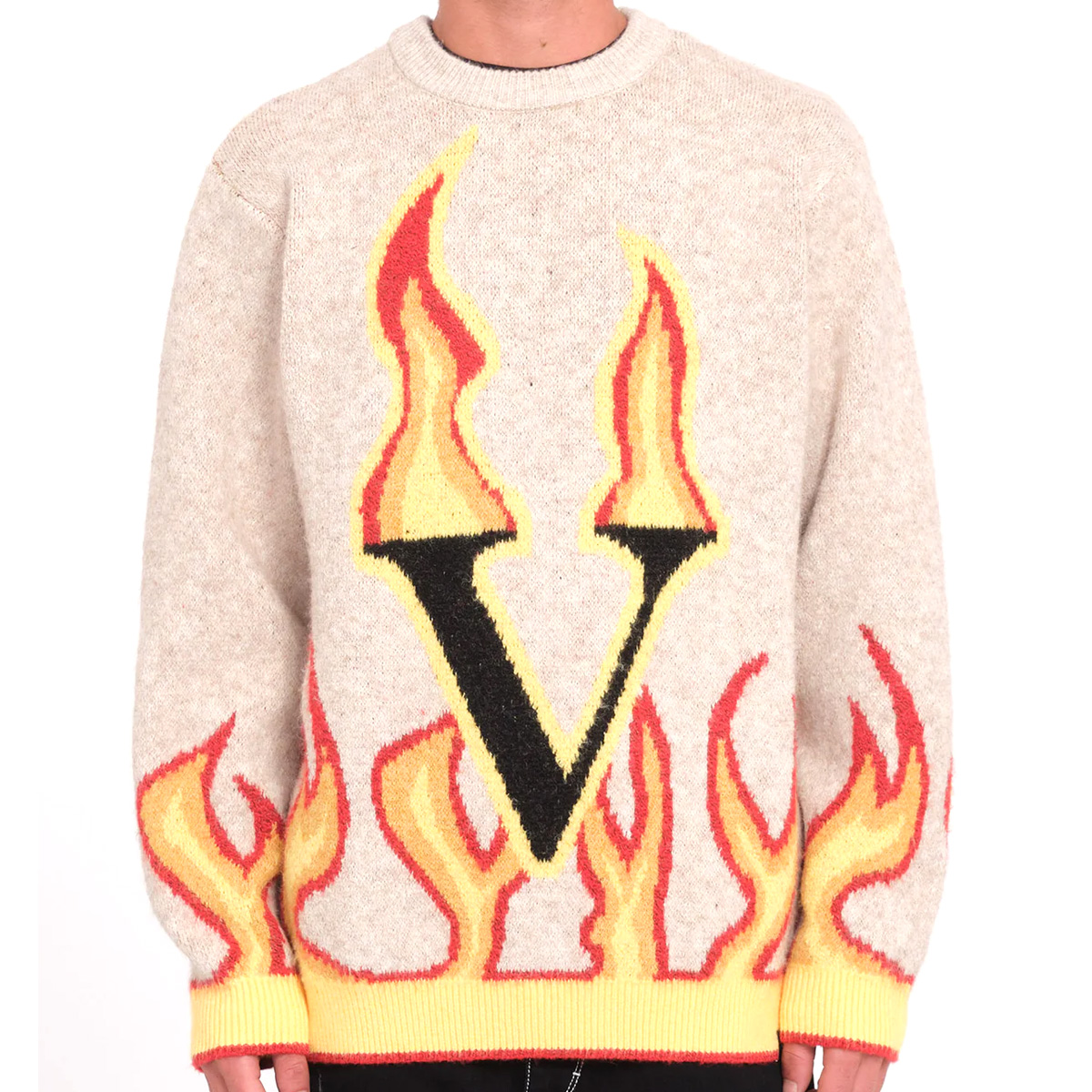Volcom Fergadelic Sweater Dirty White