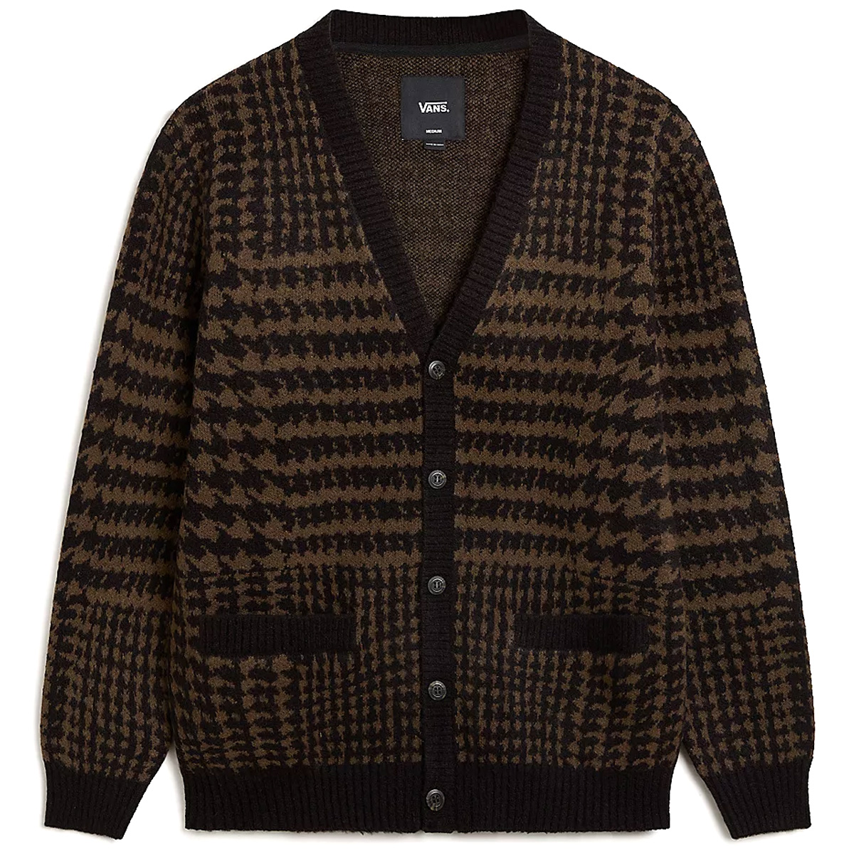 Vans Houndstooth Cardigan Black/Turkish Coffee Vans Houndstooth Cardigan Black/Turkish Coffee