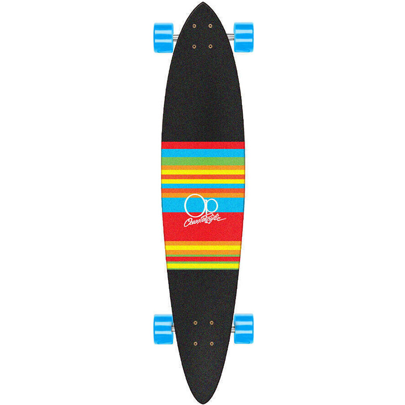 Ocean Pacific Swell Yellow/Blue Complete Pintail Longboard 8.75 x 40.0
