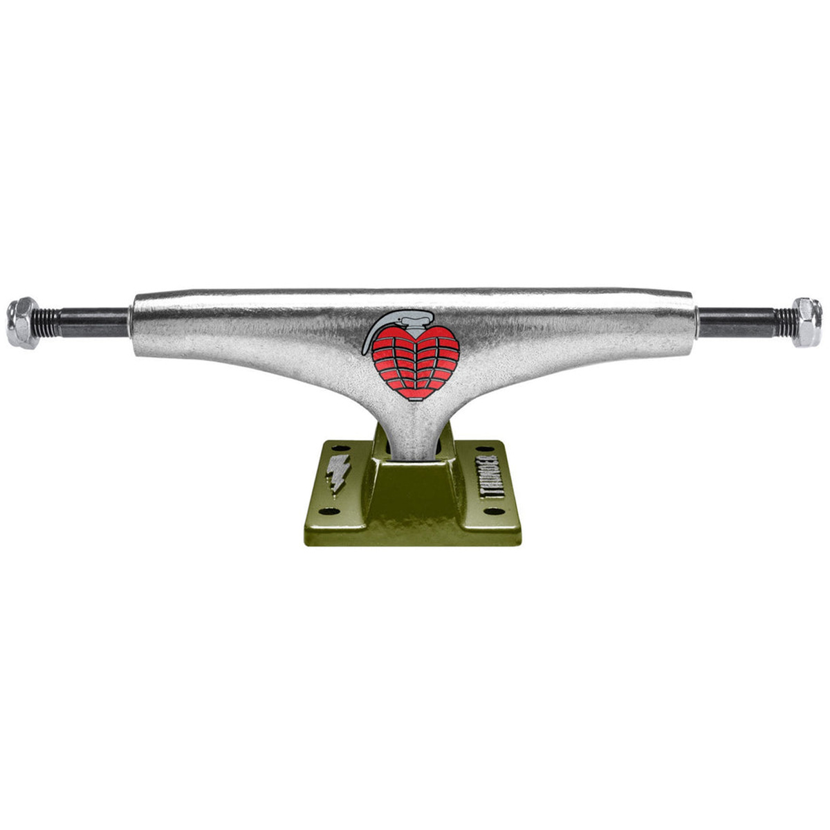 Thunder OG Grenade Team Hollow Truck Polished/Green 148 - 8.25"