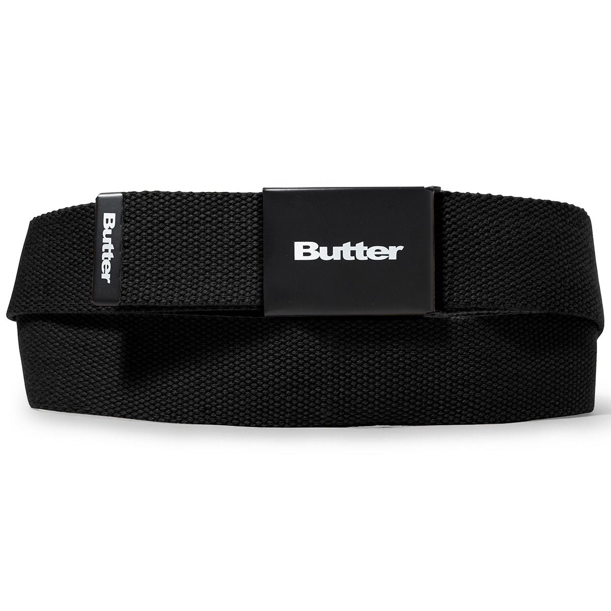 Butter Goods Logo Woven Belt Black