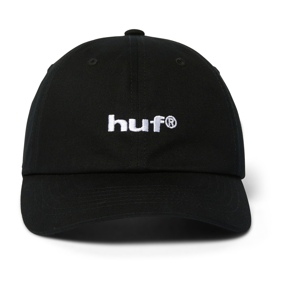 HUF 89 Embroidered 6 Panel CV Cap Black/White
