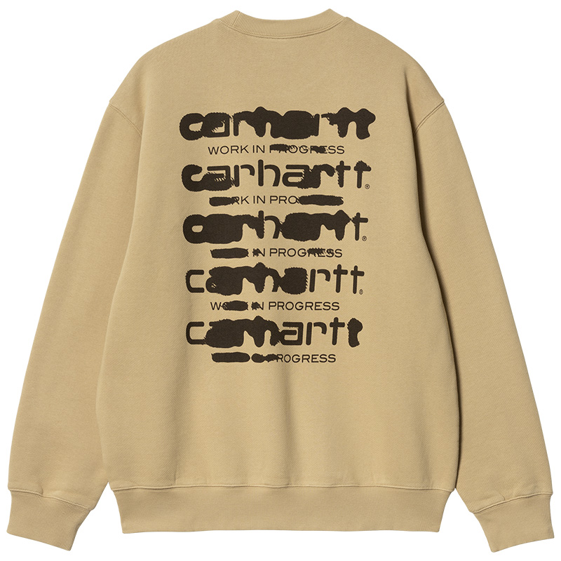 Carhartt WIP Ink Bleed Sweater Sable/Tobacco Stone Washed Carhartt WIP Ink Bleed Sweater Sable/Tobacco Stone Washed