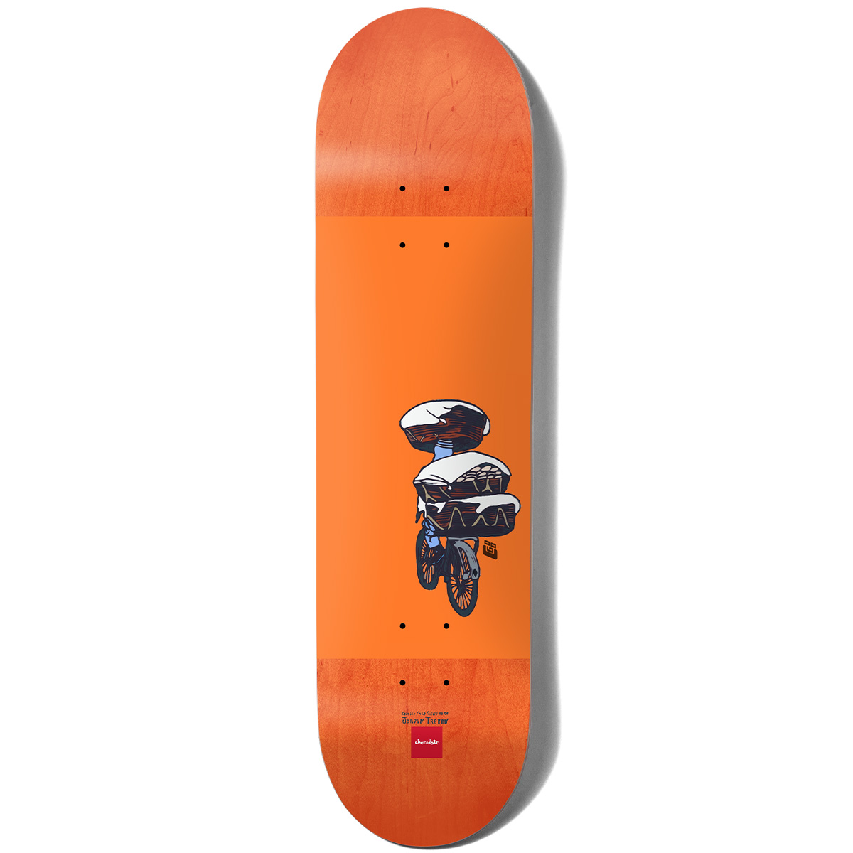 Chocolate Trahan Cada Dia Skateboard Deck Shape G052 8.25 Chocolate Trahan Cada Dia Skateboard Deck Shape G052 8.25