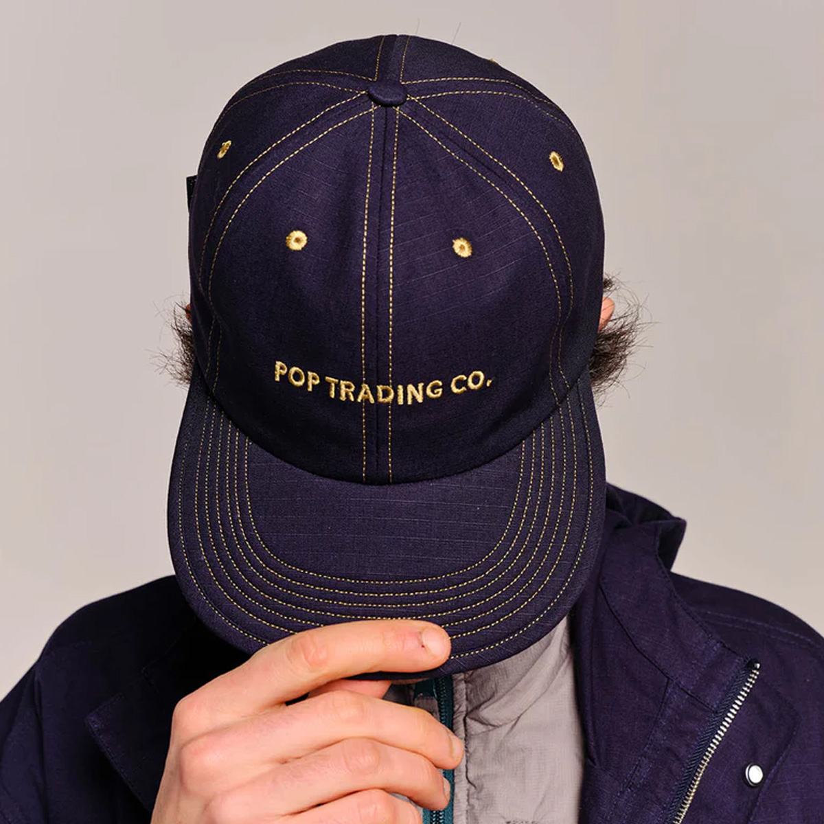 POP Flexfoam Sixpanel Hat Dark Navy