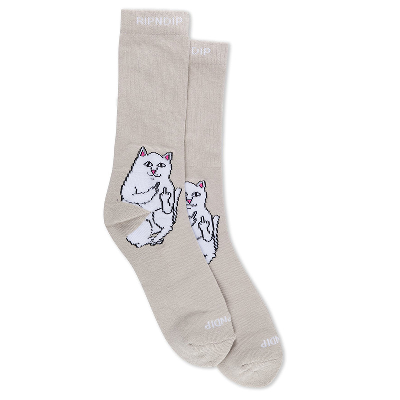 RIPNDIP Lord Nermal Socks Oatmeal Heather