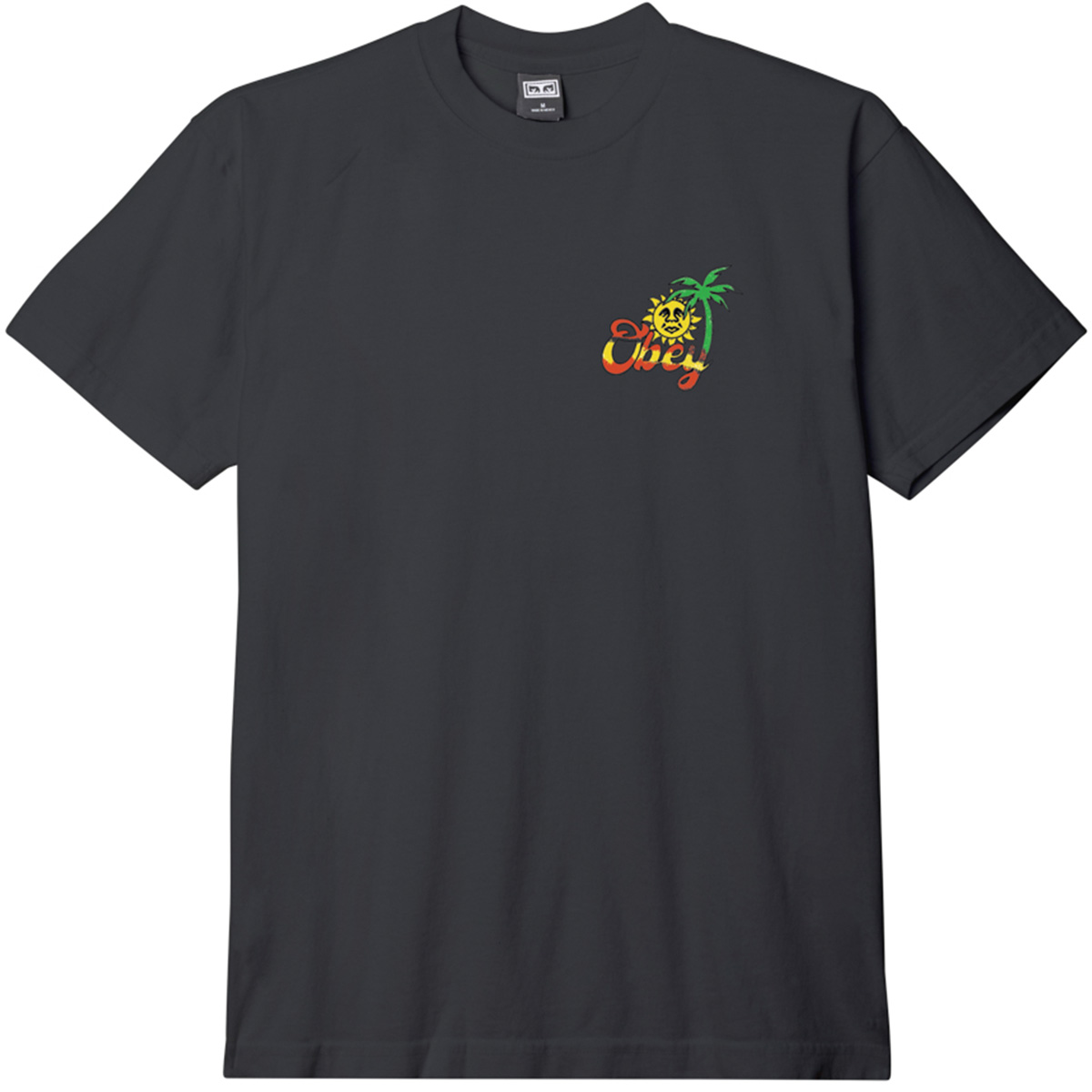 Obey Island Of Obey T-Shirt Vintage Black Obey Island Of Obey T-Shirt Vintage Black