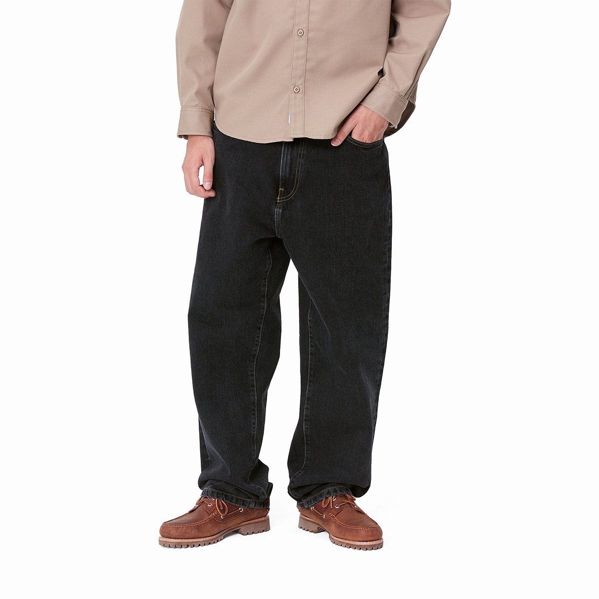 Carhartt WIP Aaron Pant Black Stone Washed Carhartt WIP Aaron Pant Black Stone Washed