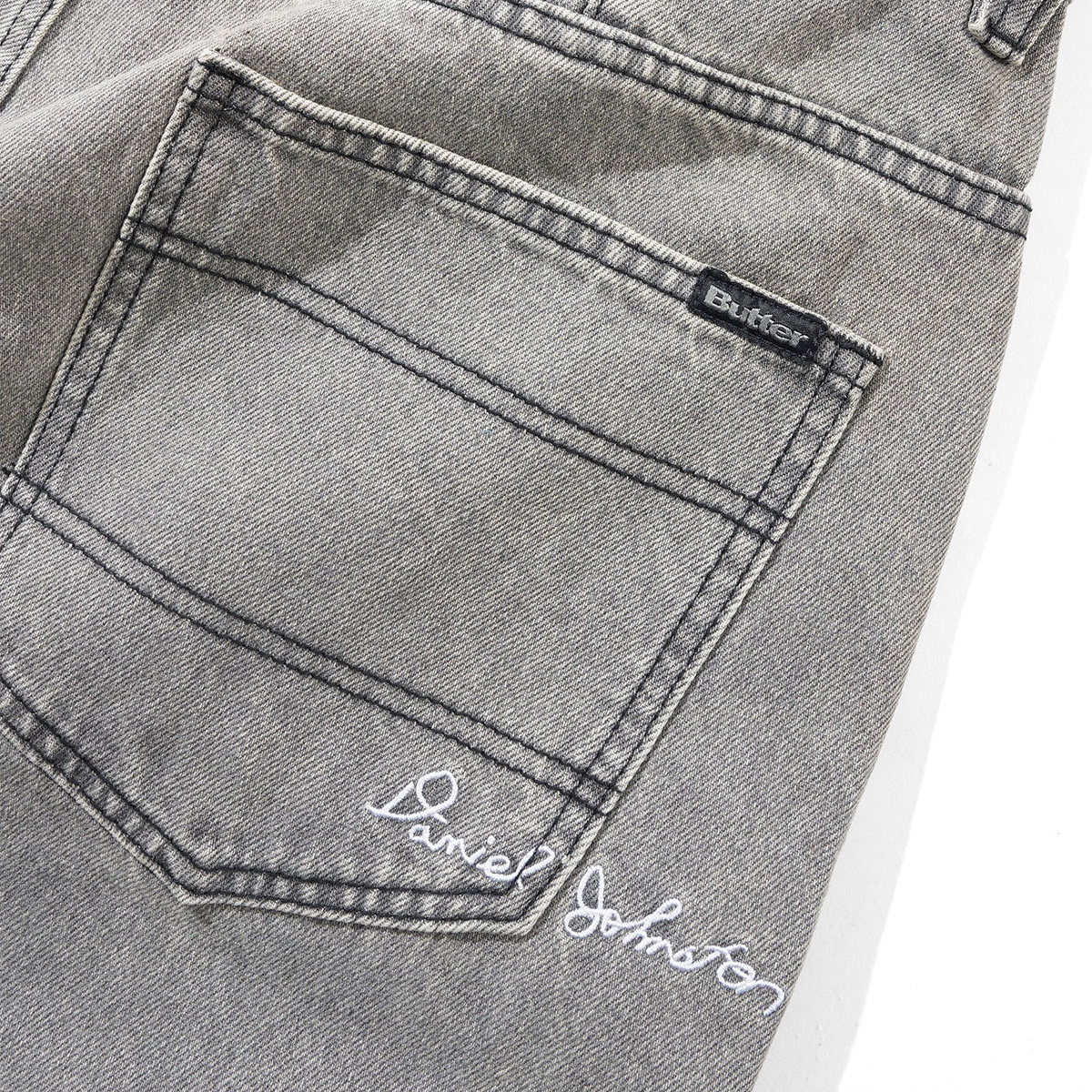 Butter Goods x Daniel Johnston Boxing Denim Jeans Washed Grey