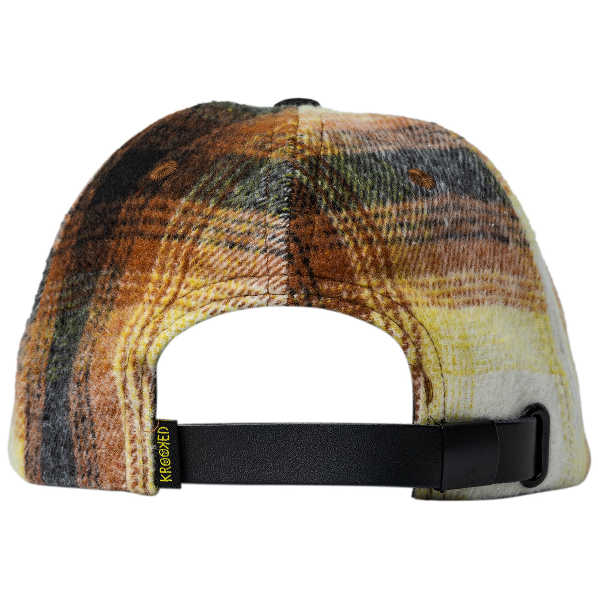 Krooked Strapback Double Ok Script Black/Flannel