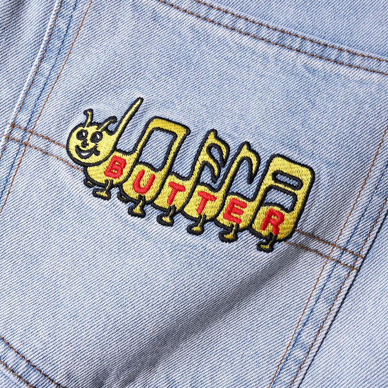 Butter Goods Caterpillar Denim Jeans Light Blue Butter Goods Caterpillar Denim Jeans Light Blue