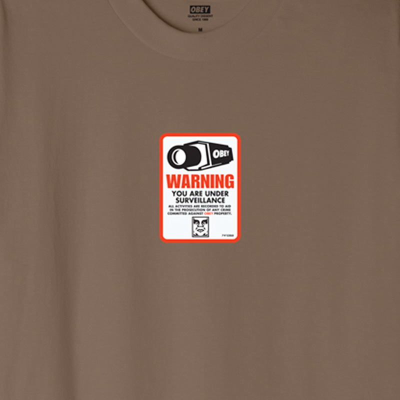 Obey Surveillance T-Shirt Silt Obey Surveillance T-Shirt Silt