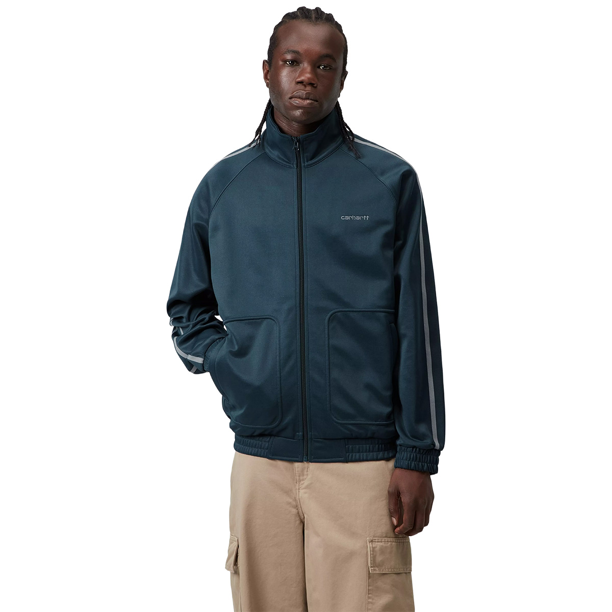 Carhartt WIP Bolar Sweater Jacket Blue River/Mirror