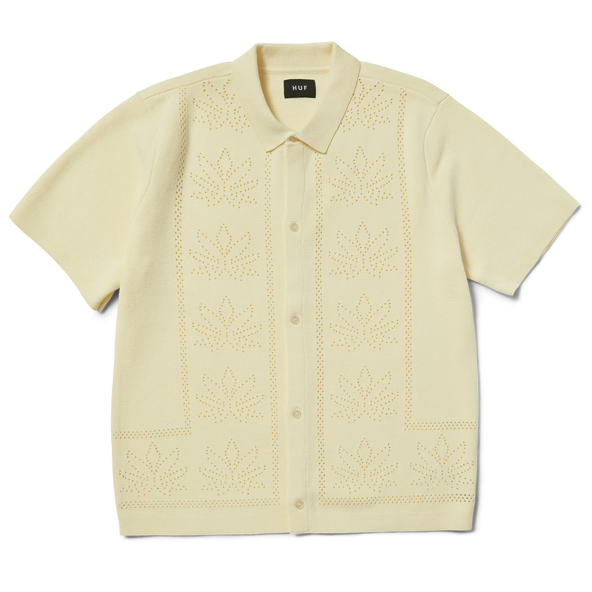 HUF Plantlife Perforated Knit Top Natural