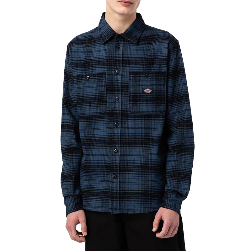 Dickies Evansville Longsleeve Shirt Air Force Blue Dickies Evansville Longsleeve Shirt Air Force Blue