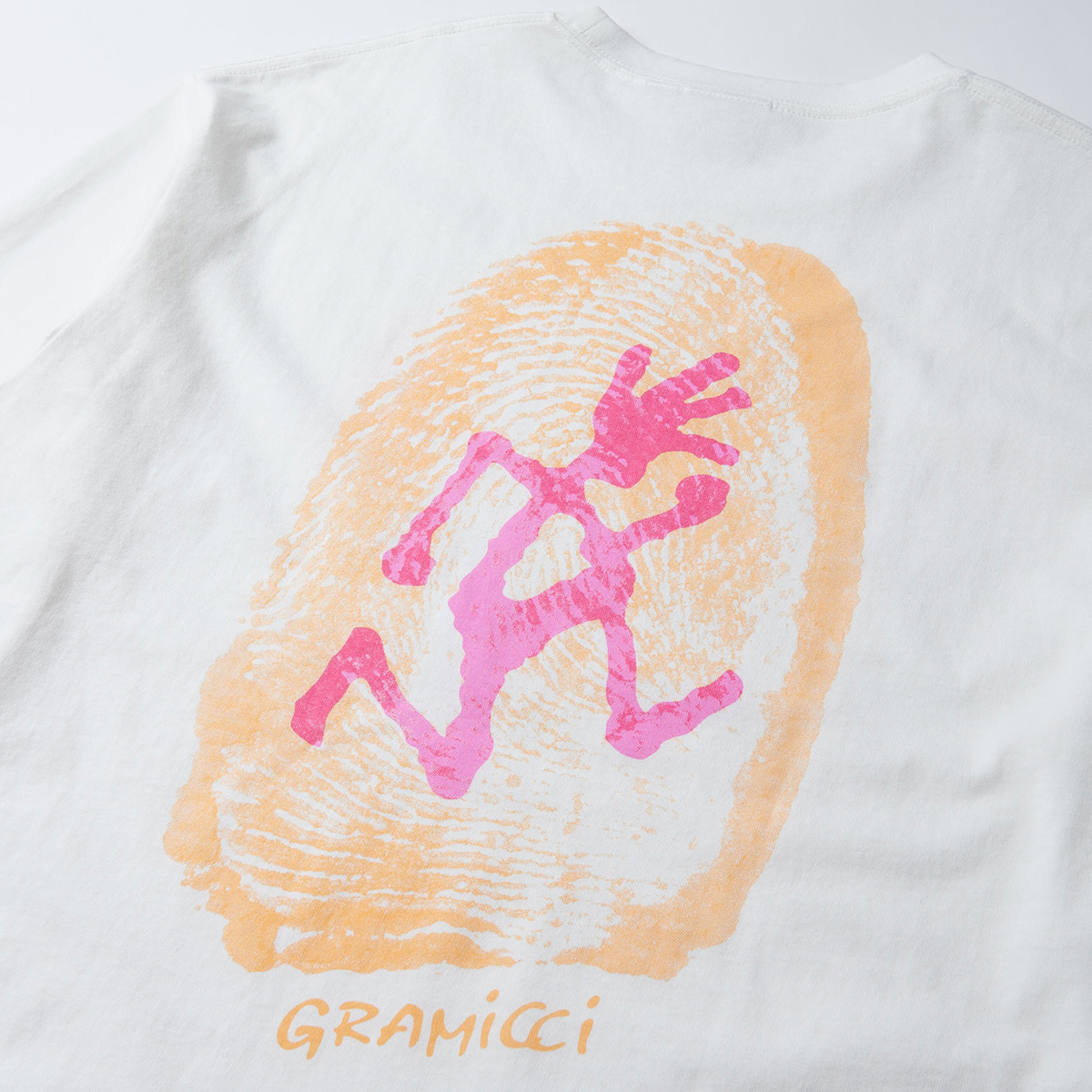 Gramicci Thumbprint Longsleeve T-Shirt White Gramicci Thumbprint Longsleeve T-Shirt White