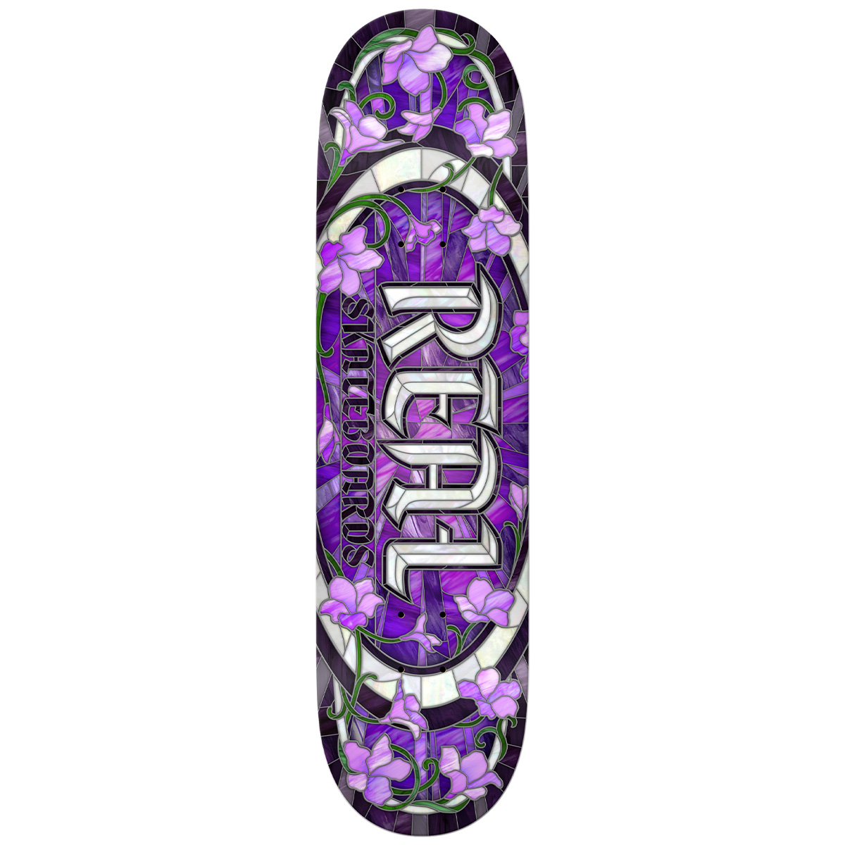 Real Cathedral Oval Skateboard Deck Purple 8.25