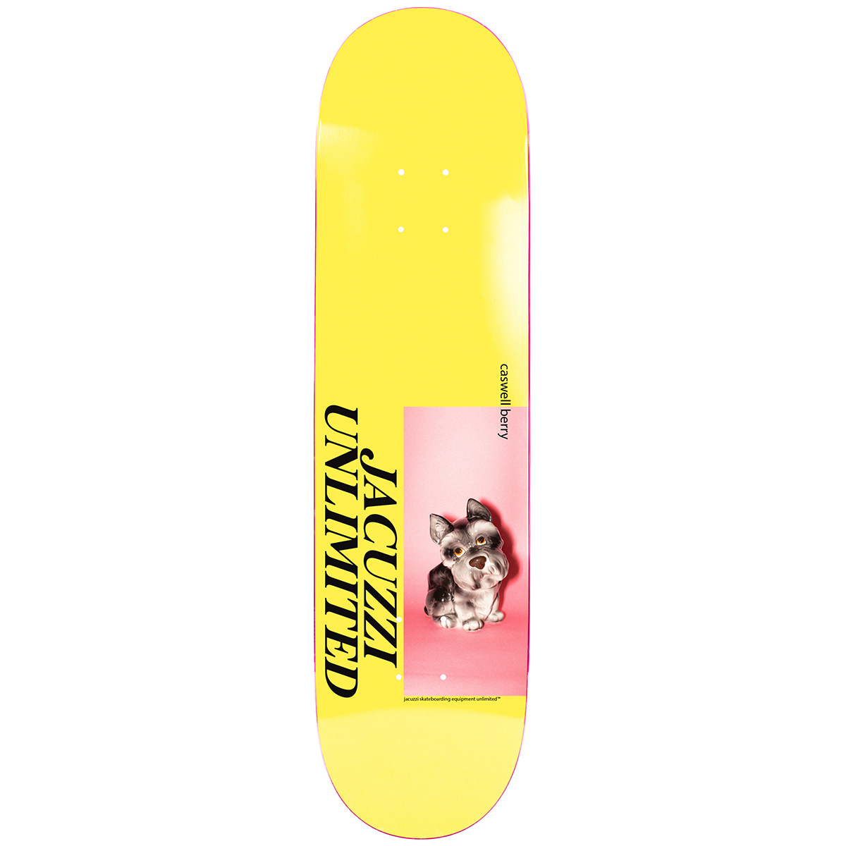 Jacuzzi Caswell Berry Bear Skateboard Deck Yellow 8.25