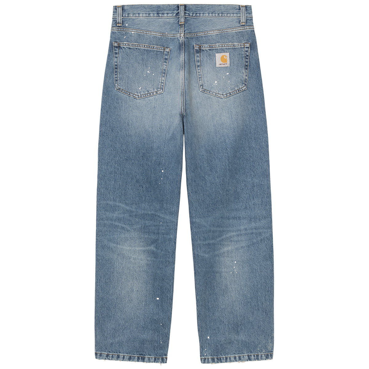 Carhartt WIP Landon Pant Blue Destroy Wash Splatter
