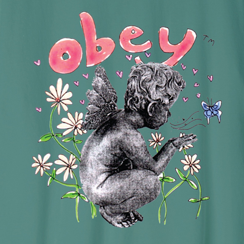 Obey Garden Fairy T-Shirt Palm Leaf Obey Garden Fairy T-Shirt Palm Leaf