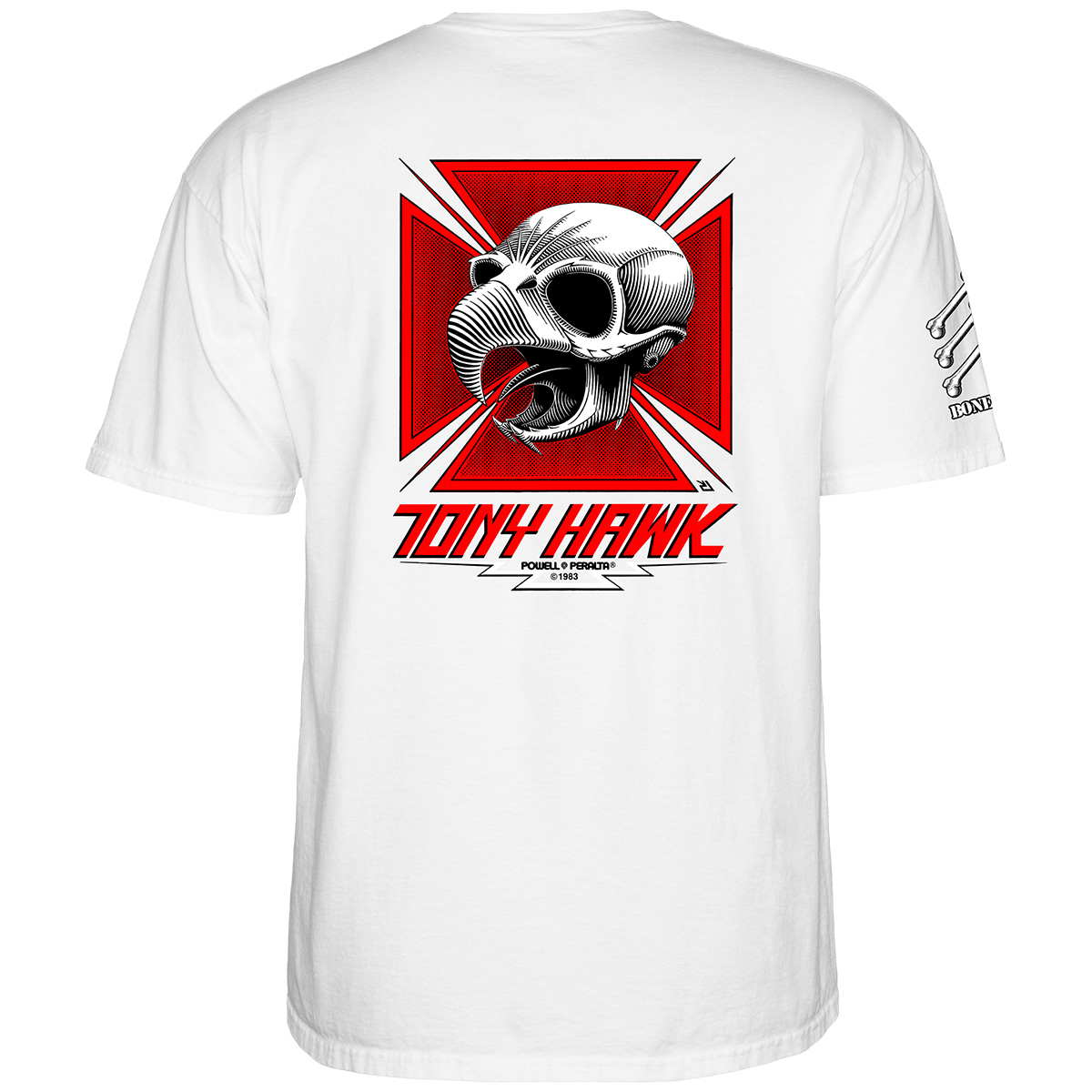 Powell Peralta Bones Brigade Tony Hawk T-shirt White