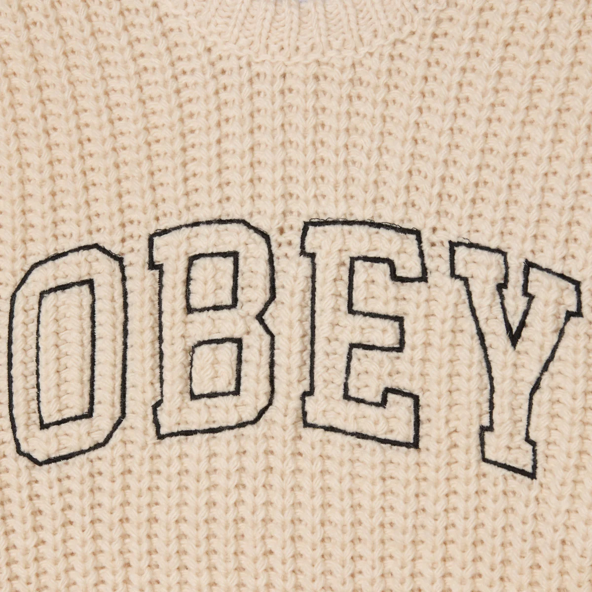 Obey Collegiate Sweater Whisper White