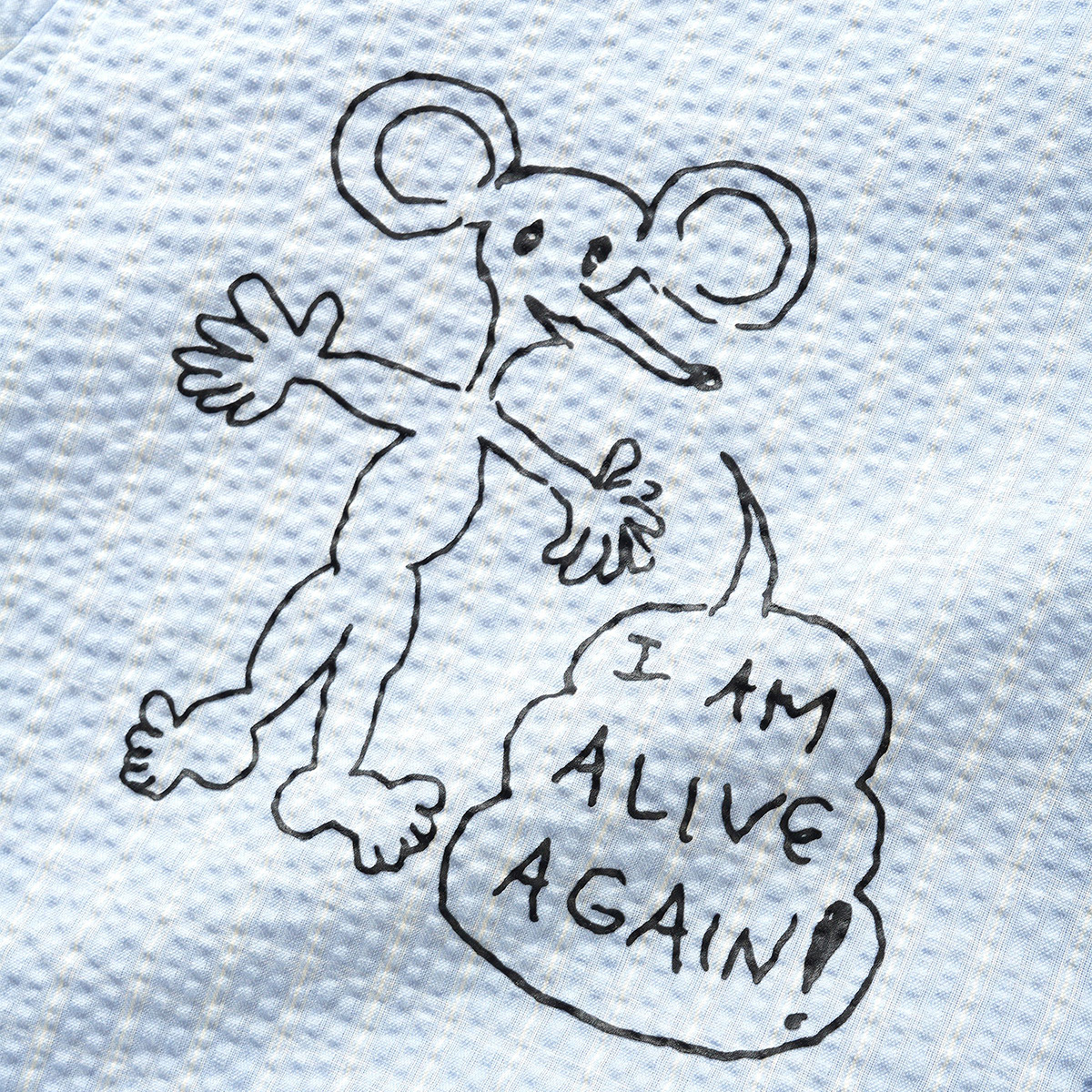 Butter Goods x Daniel Johnston Alive Again Shirt Light Blue