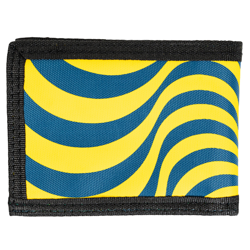 Spitfire Bighead Swirl Bi-Fold Wallet Navy/Gold