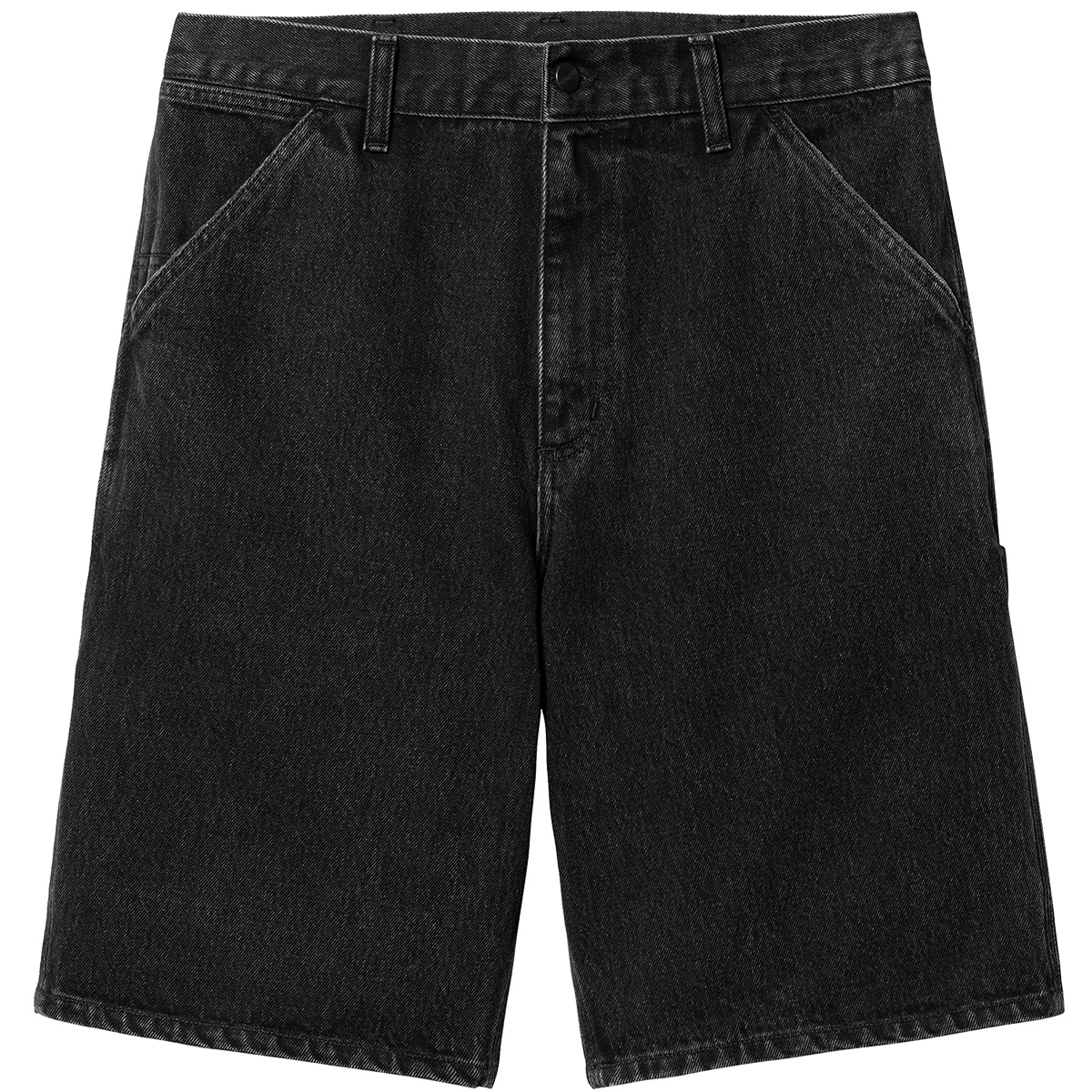 Carhartt WIP Single Knee Short Black Stone Washed