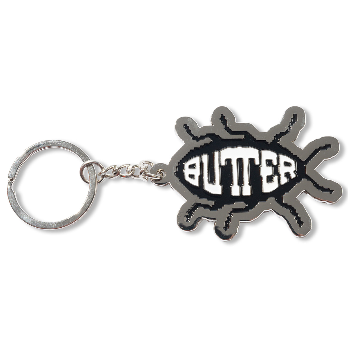 Butter Goods Roach Enamel Key Chain Silver