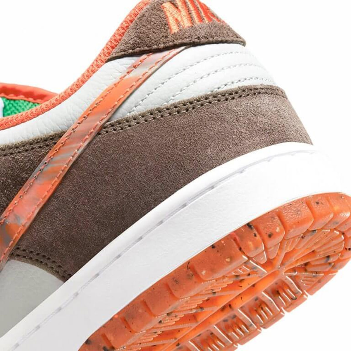 Nike SB Dunk Low Pro Qs Olive Grey/Mantra Orange-Rattan