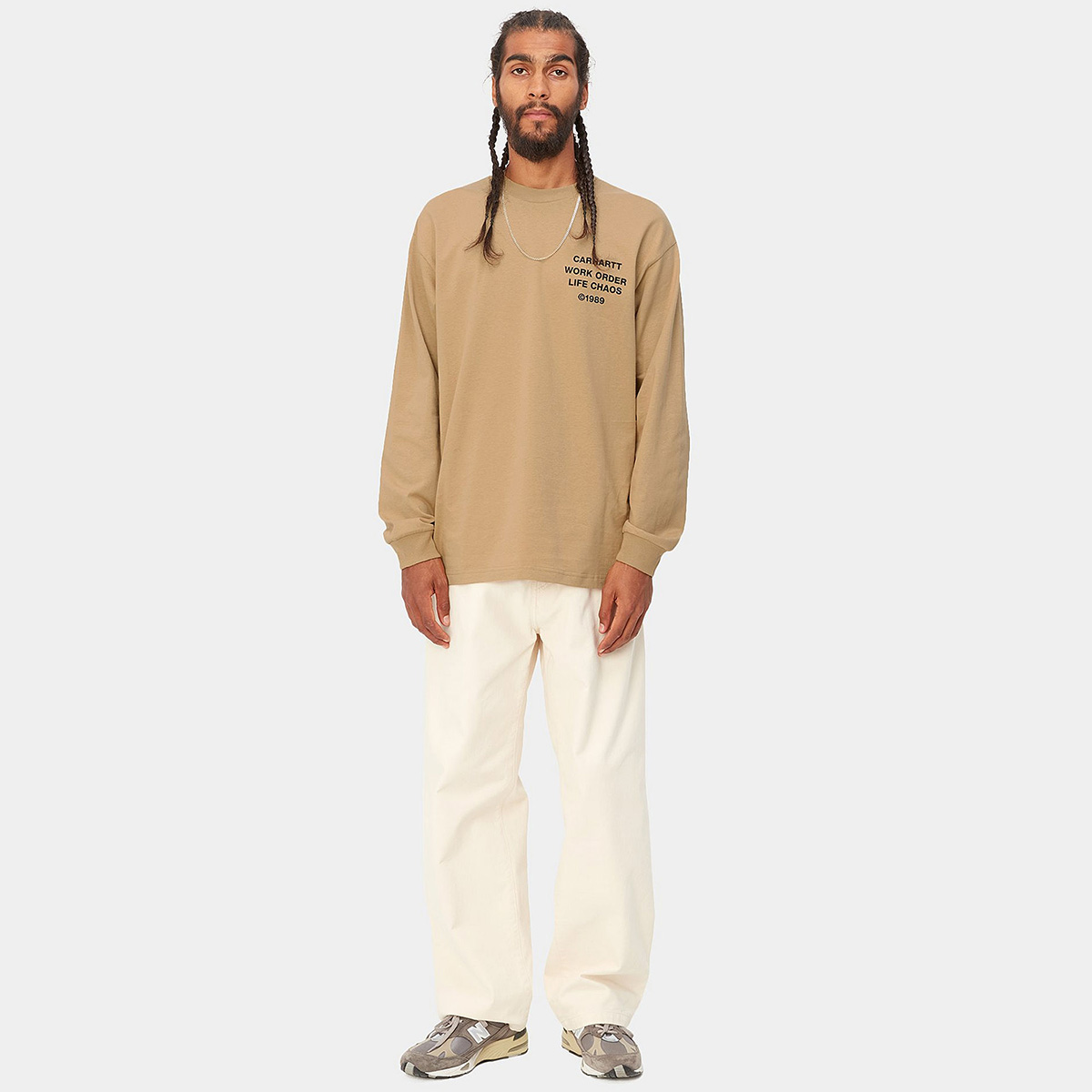Carhartt WIP Reverse Hammer Longsleeve T-Shirt Dusty H Brown Carhartt WIP Reverse Hammer Longsleeve T-Shirt Dusty H Brown