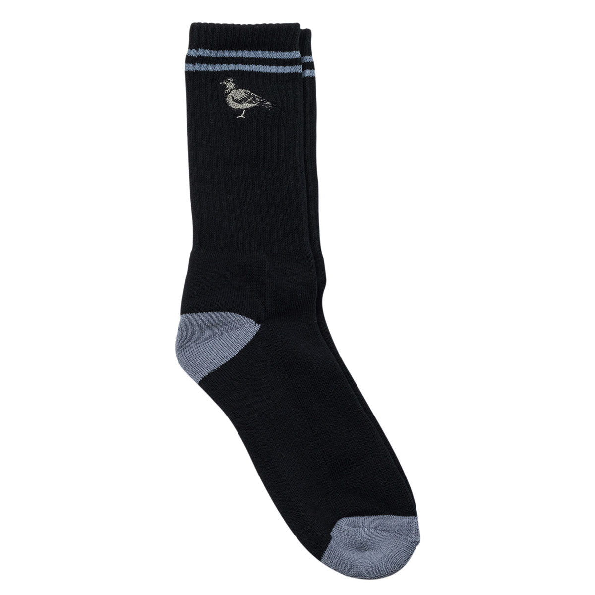 Anti Hero Basic Pigeon Emb Sock Black/Grey