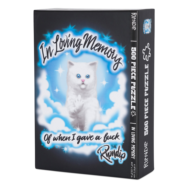 RIPNDIP In Loving Memory 500 Pc Puzzle Black RIPNDIP In Loving Memory 500 Pc Puzzle Black