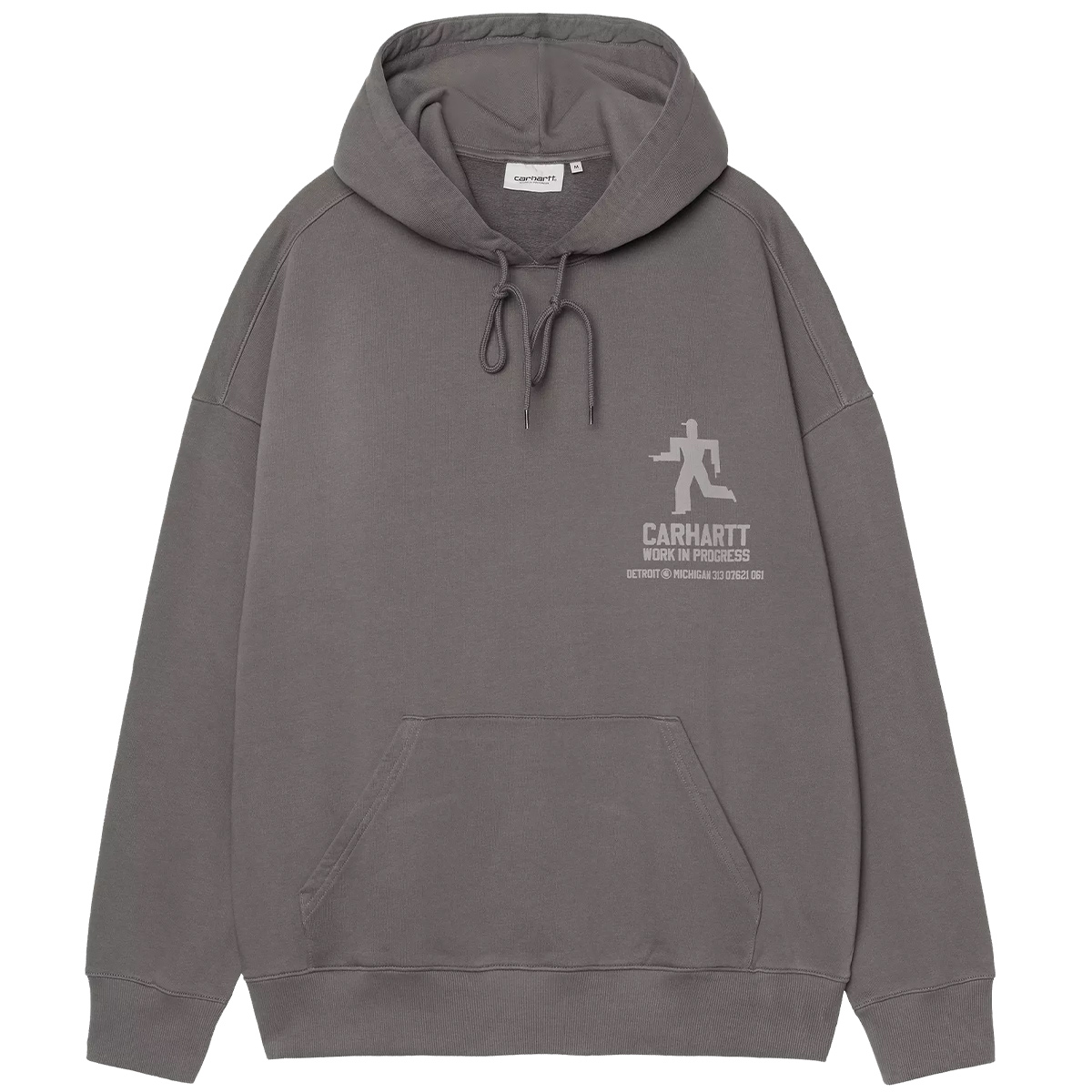 Carhartt WIP Distance Hooded Sweater Graphite Stone Dyed